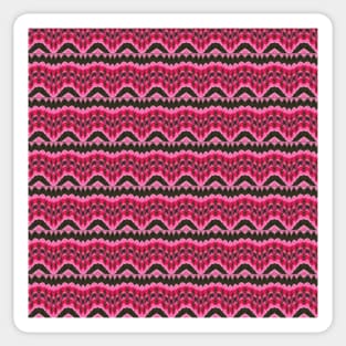 Pink Waves pattern Sticker